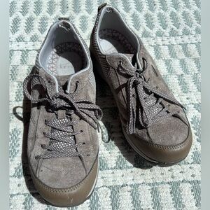 Dansko Brown Suede Lace-Up Sneakers